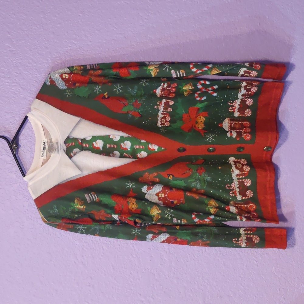 Faux Real ugly Christmas sweater look